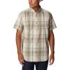 Columbia Men’s Rapid Rivers II Short Sleeve Shirt(Ancient Fossil Plaid)