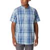 Columbia Men’s Rapid Rivers II Short Sleeve Shirt(Bright Indigo Multi Plaid)