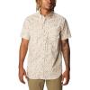 Columbia Men’s Rapid Rivers II Short Sleeve Shirt(Chalk/Makin Tracks Print)