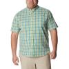 Columbia Men’s Rapid Rivers II Short Sleeve Shirt(Deep Marine Everyday Gingham)