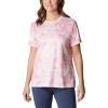 Columbia Women’s Standard Fork Stream Short Sleeve Tee(Peach Blossom/Distant Peaks)