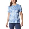 Columbia Women’s Standard Fork Stream Short Sleeve Tee(Purple Lotus/Distant Peaks)
