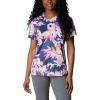 Columbia Women’s Standard Fork Stream Short Sleeve Tee(Wild Geranium/Wisterian)