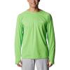 Columbia mens Pfg Zero Rules Long Sleeve Shirt(Green Mamba)
