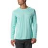 Columbia mens Pfg Zero Rules Long Sleeve Shirt(Gulf Stream)