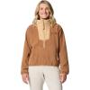 Columbia womens Sequoia Grove Half Zip Fleece(Camel Brown/Canoe)