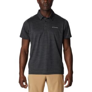 Columbia Mens Alpine Chill Zero Polo(Black Heather)