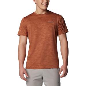 Columbia Mens Alpine Chill Zero Short Sleeve Crew(Auburn Heather)