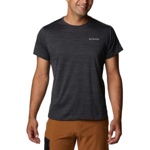 Columbia Mens Alpine Chill Zero Short Sleeve Crew(Black Heather)