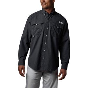 Columbia Mens Bahama Ii Long Sleeve Shirt(Black)