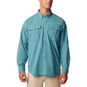 Columbia Mens Bahama Ii Long Sleeve Shirt(Canyon Blue)