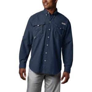 Columbia Mens Bahama Ii Long Sleeve Shirt(Collegiate Navy)