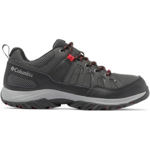 Columbia Men’s Granite Trail Waterproof Shoe(Shark/Mountain Red)