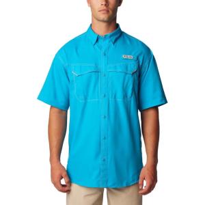 Columbia Mens Low Drag Offshore Short Sleeve Shirt(Ocean Blue)