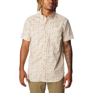 Columbia Men’s Rapid Rivers II Short Sleeve Shirt(Chalk/Makin Tracks Print)