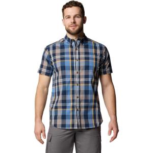 Columbia Men’s Rapid Rivers II Short Sleeve Shirt(Collegiate Navy Multi Plaid)