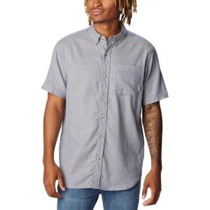 Columbia Men’s Rapid Rivers II Short Sleeve Shirt(Dark Mountain Oxford)