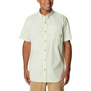 Columbia Men’s Rapid Rivers II Short Sleeve Shirt(Ice Green Stripe)