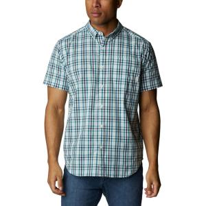 Columbia Men’s Rapid Rivers II Short Sleeve Shirt(Icy Morn Everyday Gingham)
