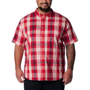 Columbia Men’s Rapid Rivers II Short Sleeve Shirt(Mountain Red Multi Plaid)