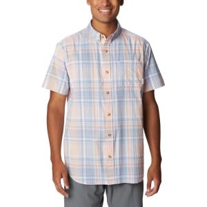 Columbia Men’s Rapid Rivers II Short Sleeve Shirt(Purple Tint Multi Plaid)