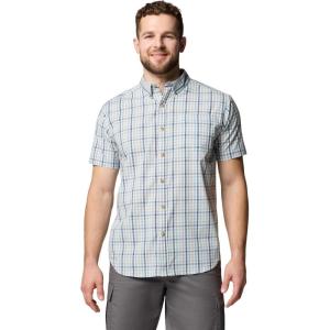Columbia Men’s Rapid Rivers II Short Sleeve Shirt(Ripple Blue Multi Gingham)
