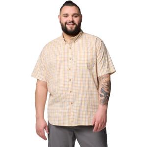 Columbia Men’s Rapid Rivers II Short Sleeve Shirt(Sand Dune Multi Gingham)