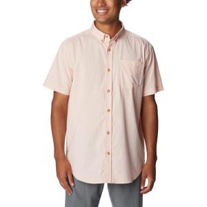 Columbia Men’s Rapid Rivers II Short Sleeve Shirt(Summer Peach Stripe)