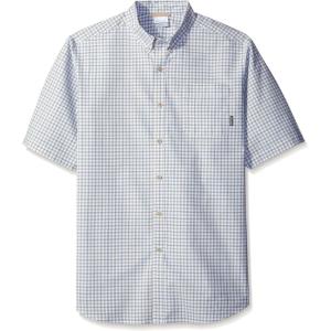 Columbia Men’s Rapid Rivers II Short Sleeve Shirt(Tusk Small Plaid)