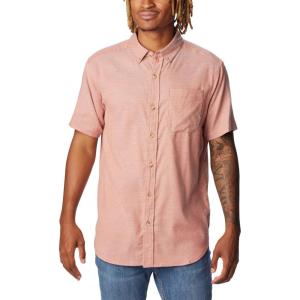 Columbia Men’s Rapid Rivers II Short Sleeve Shirt(Warp Red Oxford)