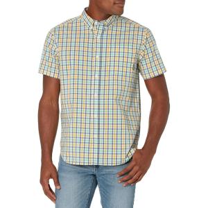 Columbia Men’s Rapid Rivers II Short Sleeve Shirt(Yellow Gingham)