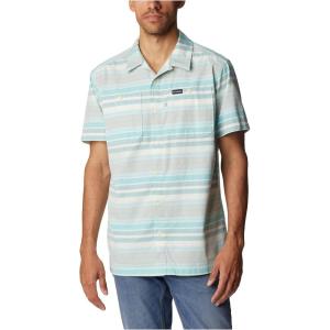 Columbia Mens Scenic Ridge Short Sleeve(Bamboo Forest Stripe)