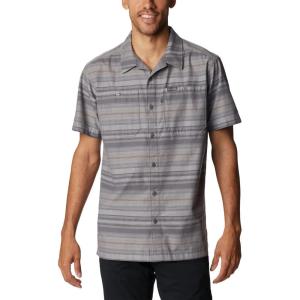 Columbia Mens Scenic Ridge Short Sleeve(City Grey Stripe)