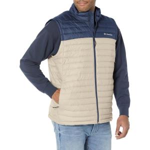Columbia Mens Silver Falls Vest(Ancient Fossil/Collegiate Navy)