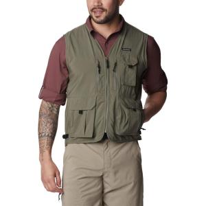 Columbia Men’s Silver Ridge Utility Vest(Stone Green)
