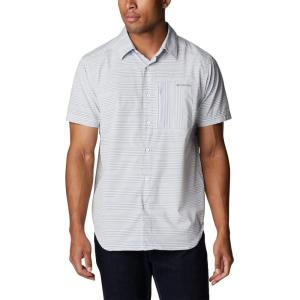Columbia Men’s Twisted Creek II Short Sleeve Shirt(Collegiate Navy Wave Crest Stripe)
