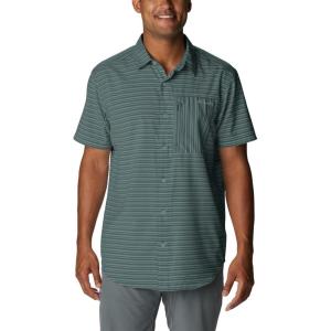Columbia Men’s Twisted Creek II Short Sleeve Shirt(Metal Basic Stripe)