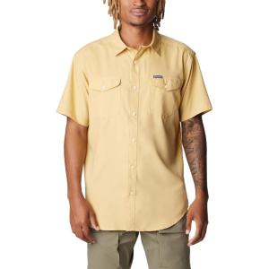 Columbia Men’s Utilizer Ii Solid Short Sleeve Shirt(Light Camel)