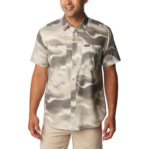 Columbia Mens Utilizer Printed Woven Short Sleeve(Dark Stone Undercurrent)