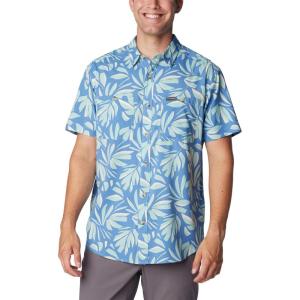Columbia Mens Utilizer Printed Woven Short Sleeve(Spray Areca)