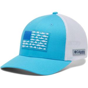 Columbia Unisex Adult PFG Logo Mesh Ball Cap(Atoll/White)