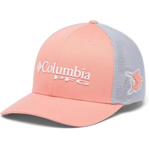 Columbia Unisex Adult PFG Logo Mesh Ball Cap(Beet)