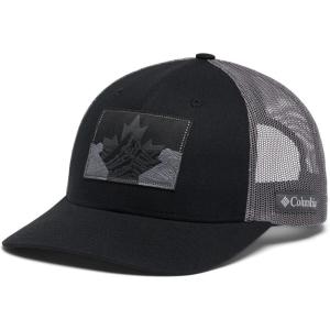 Columbia Unisex Adult PFG Logo Mesh Ball Cap(Black Canadian Rockies)