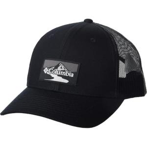 Columbia Unisex Adult PFG Logo Mesh Ball Cap(Black/Outdoor Pride)