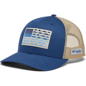 Columbia Unisex Adult PFG Logo Mesh Ball Cap(Carbon/Ancient Fossil)