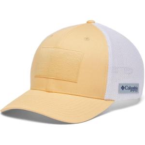 Columbia Unisex Adult PFG Logo Mesh Ball Cap(Cocoa Butter/Inshore Slam Flag)