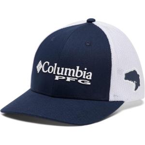 Columbia Unisex Adult PFG Logo Mesh Ball Cap(Collegiate Navy)