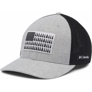 Columbia Unisex Adult PFG Logo Mesh Ball Cap(Columbia Grey Heather/Black)