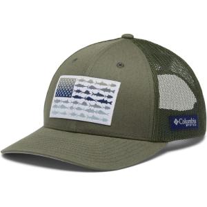 Columbia Unisex Adult PFG Logo Mesh Ball Cap(Cypress  Cool Green)