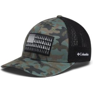 Columbia Unisex Adult PFG Logo Mesh Ball Cap(Cypress Trad Camo)